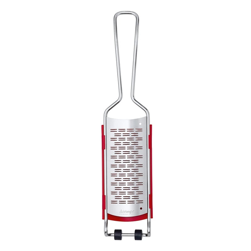 triangle 2-Way Grater with Removable Catcher - Ultra-Sharp Stainless Steel for Easy, Mess-Free Grating - Compact Design - Dishwasher Safe - Image 1